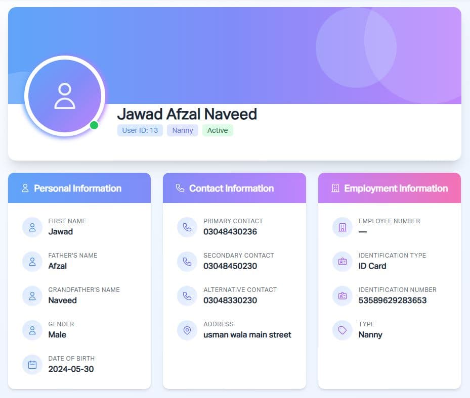 Rawdhat Staff Management