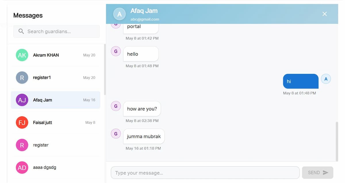 Rawdhat Parent Communication